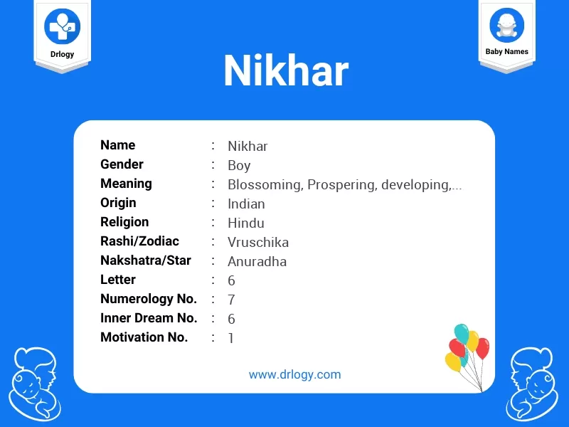 Nikhar Name Meaning