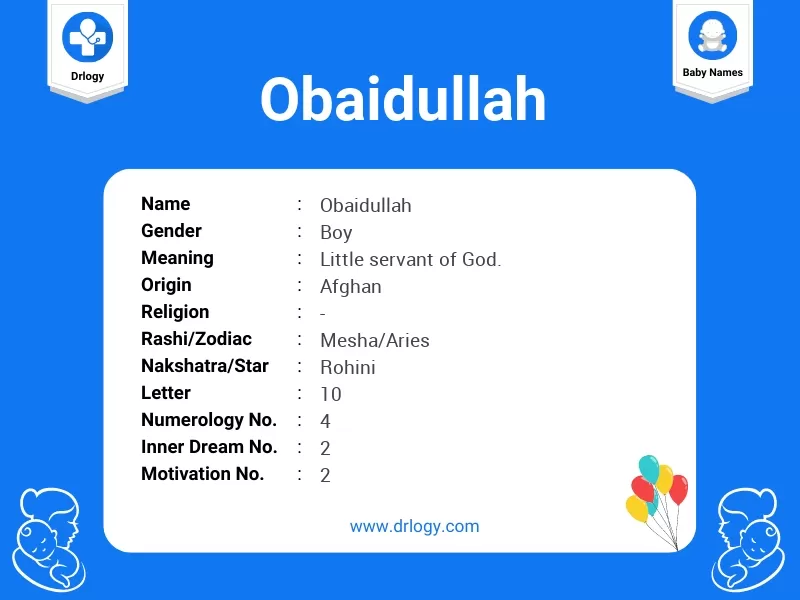 Obaidullah Name Meaning