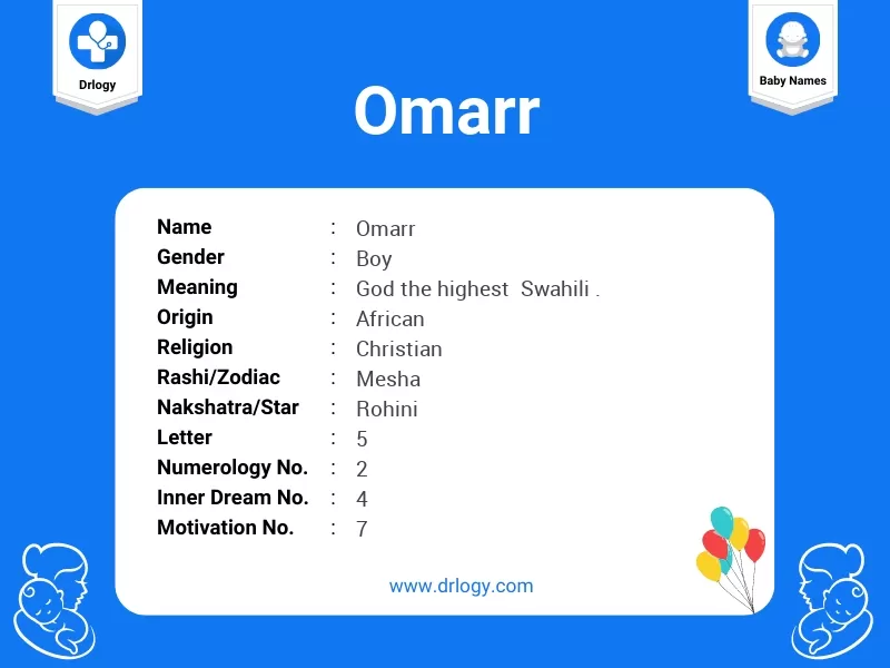 Omarr Name Meaning