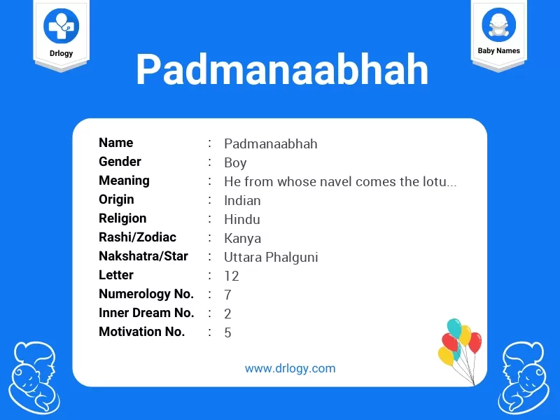 Padmanaabhah Name Meaning