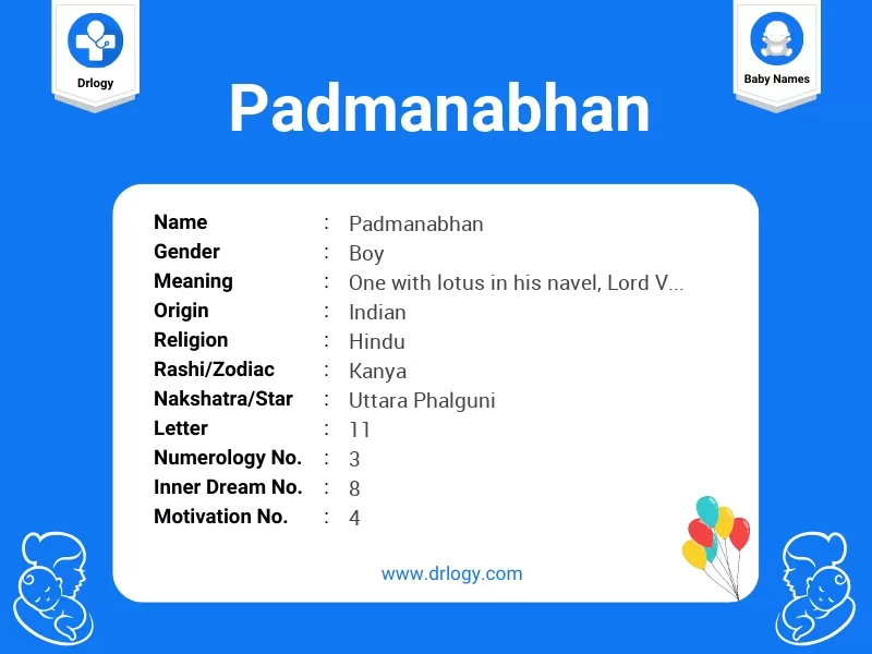 Padmanabhan Name Meaning