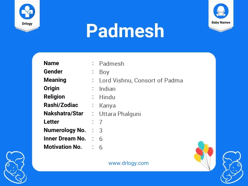 Padmesh Name Meaning