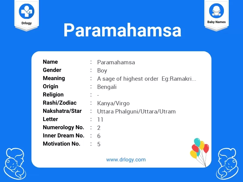 Paramahamsa Name Meaning