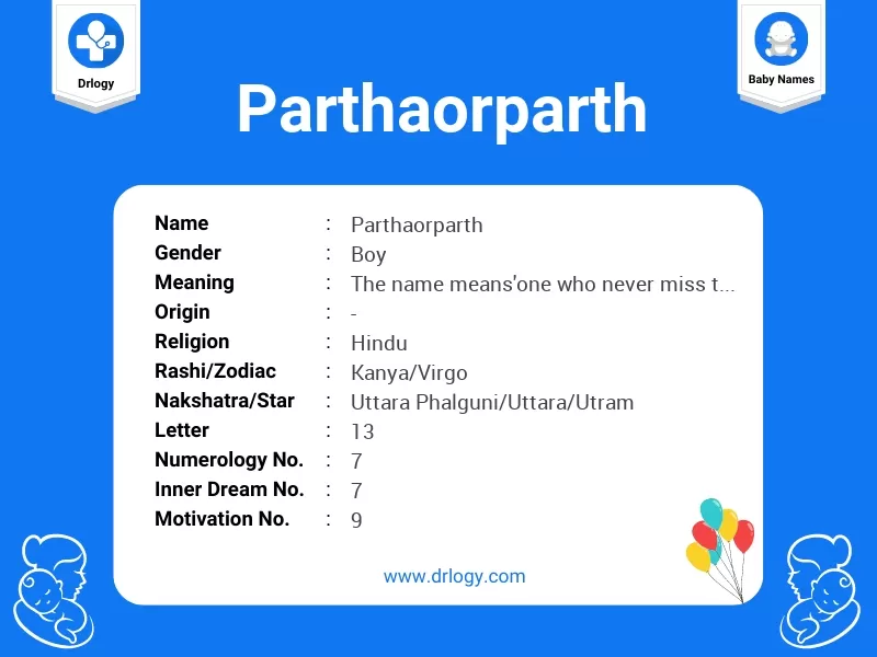 Parthaorparth Name Meaning