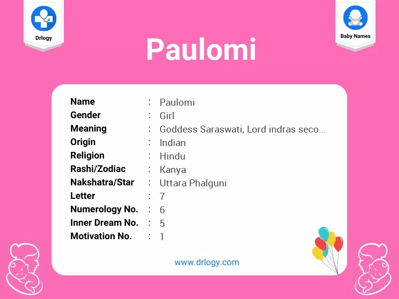 Paulomi Name Meaning