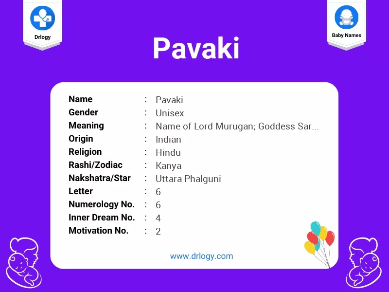 Pavaki Name Meaning
