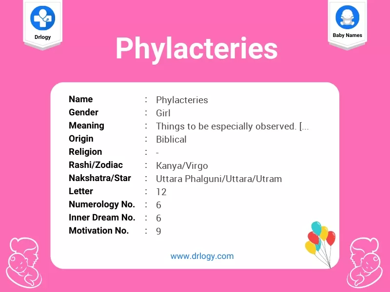 Phylacteries Name Meaning