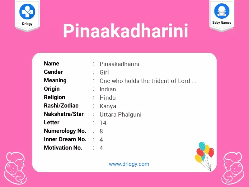 Pinaakadharini Name Meaning
