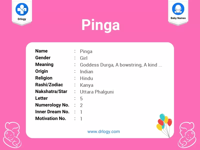 Pinga Name Meaning