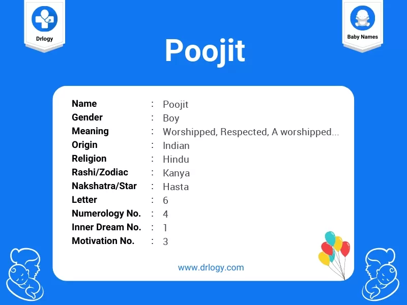 Poojit Name Meaning
