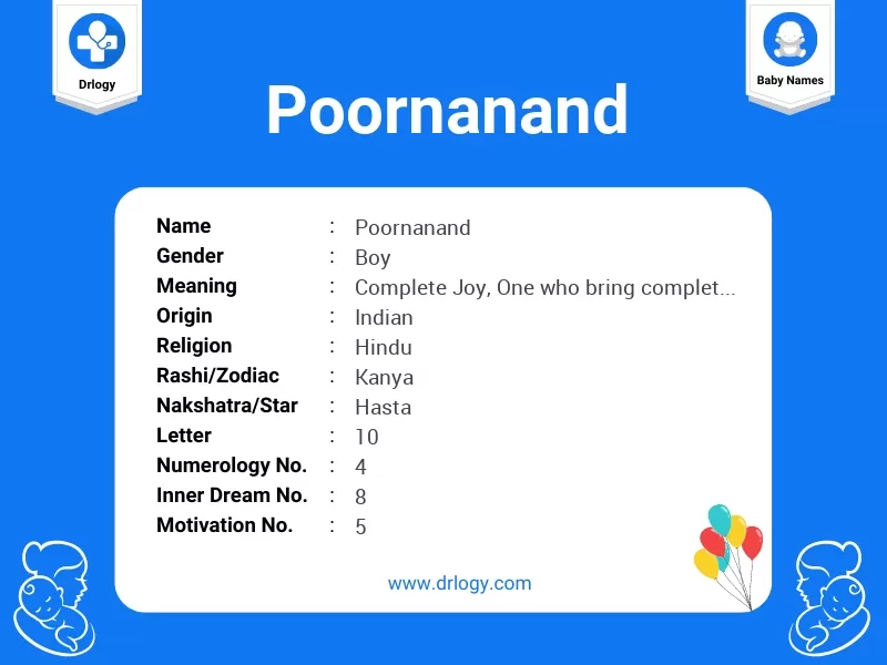 Poornanand Name Meaning