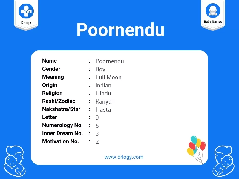 Poornendu Name Meaning