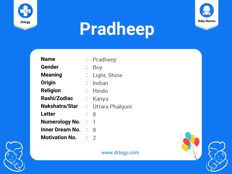 Pradheep Name Meaning