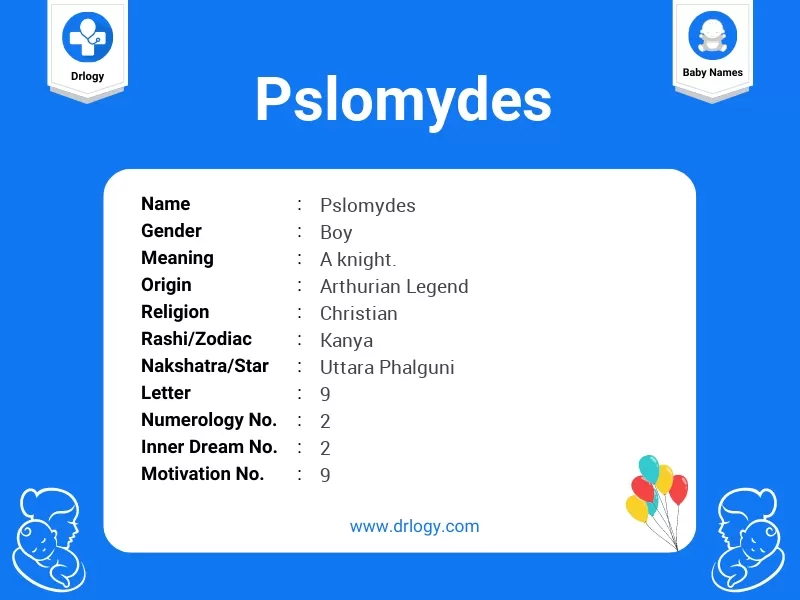 Pslomydes Name Meaning