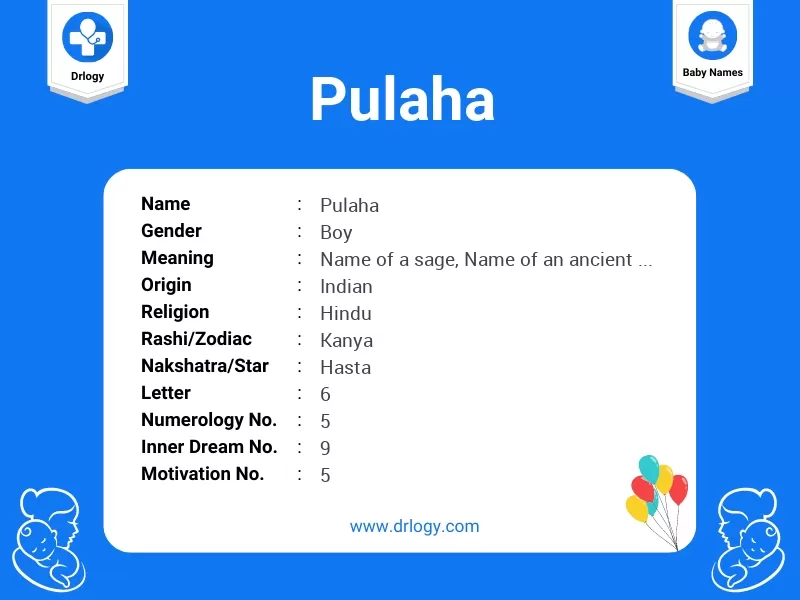 Pulaha Name Meaning