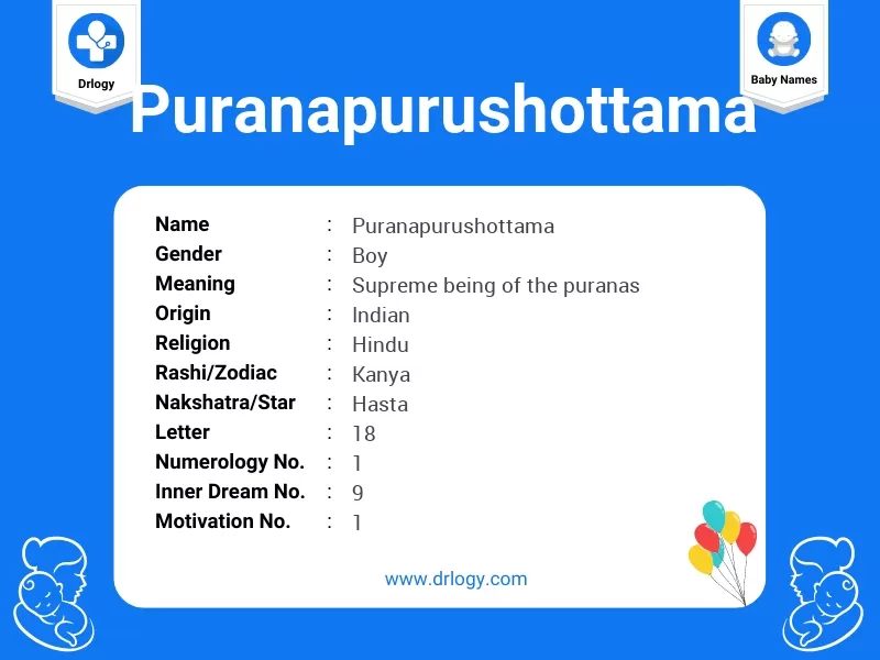 Puranapurushottama Name Meaning