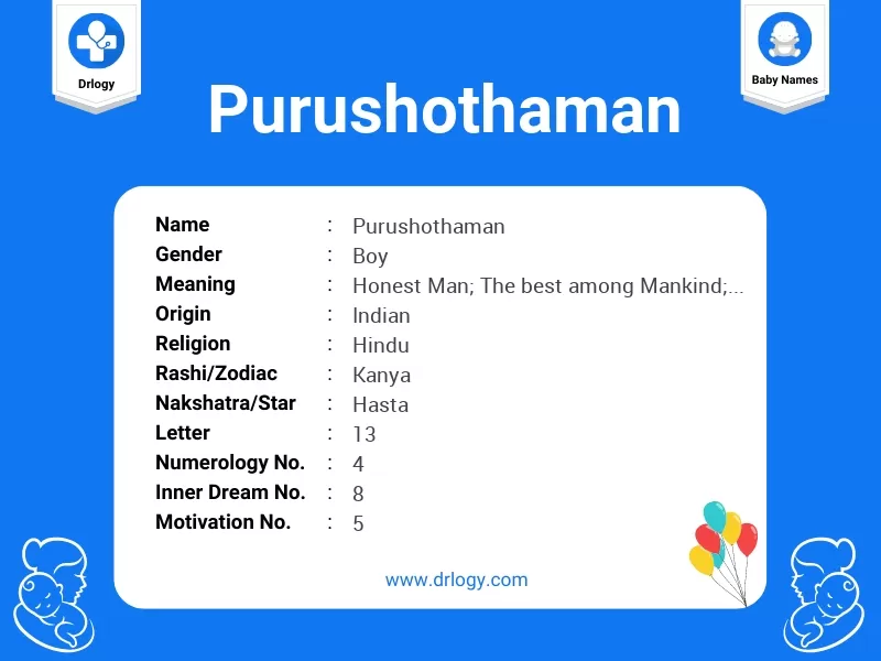 Purushothaman Name Meaning