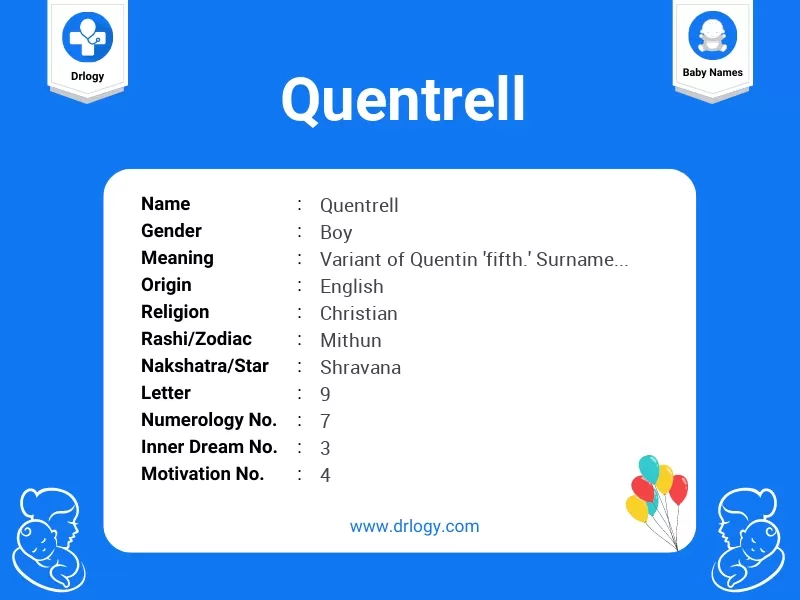 Quentrell Name Meaning