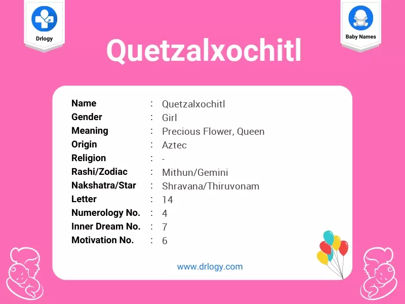 Quetzalxochitl Name Meaning