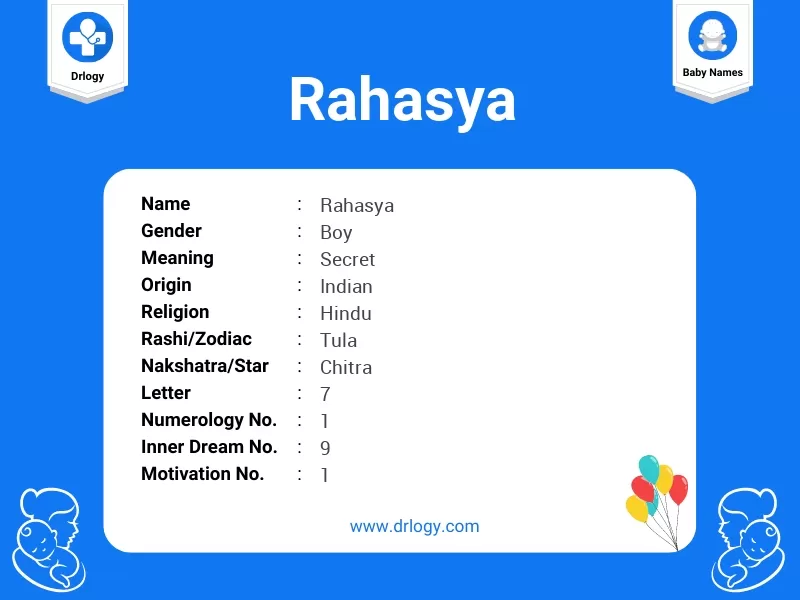 Rahasya Name Meaning