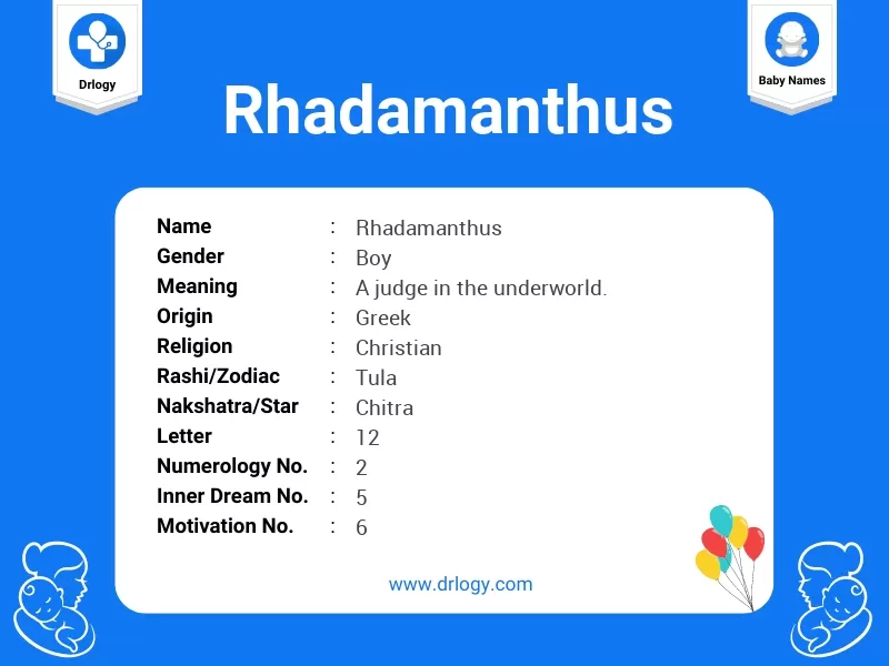 Rhadamanthus Name Meaning