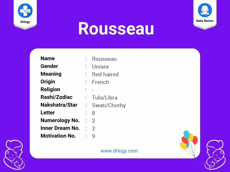 Rousseau Name Meaning