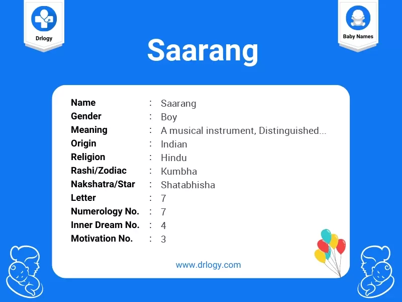 Saarang Name Meaning