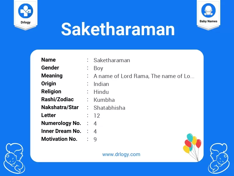 Saketharaman Name Meaning