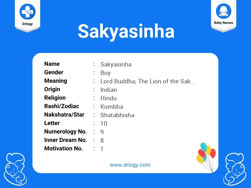 Sakyasinha Name Meaning