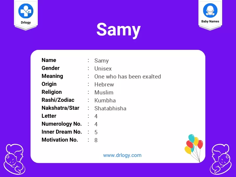 Samy Name Meaning