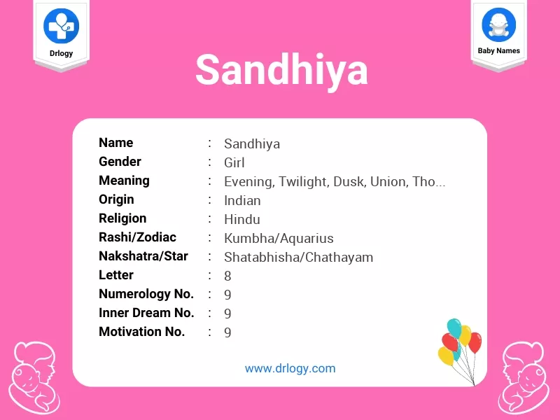 Sandhiya Name Meaning