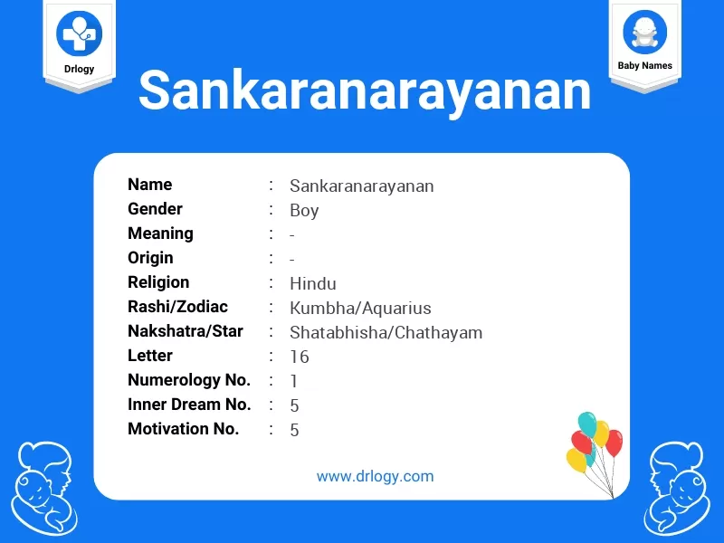 Sankaranarayanan Name Meaning