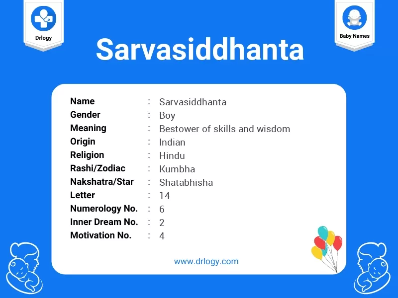 Sarvasiddhanta Name Meaning