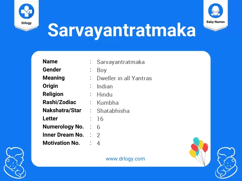 Sarvayantratmaka Name Meaning