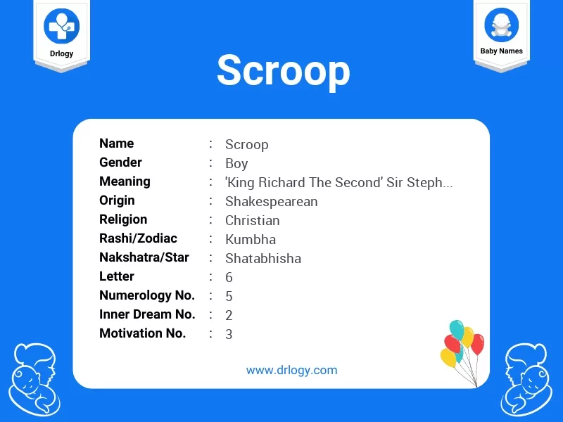 Scroop Name Meaning