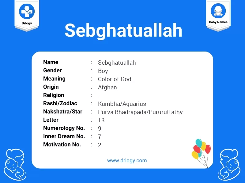 Sebghatuallah Name Meaning