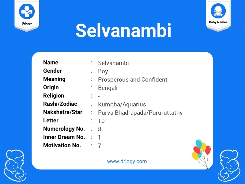Selvanambi Name Meaning