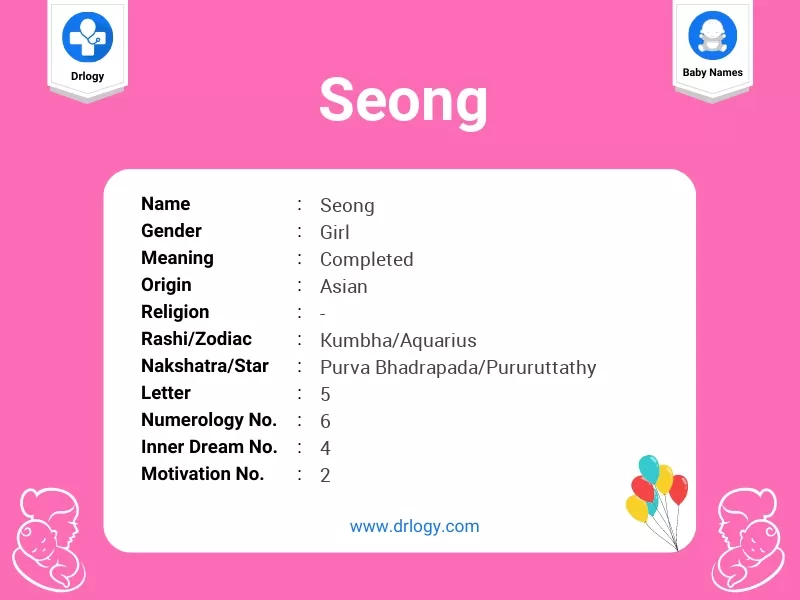 Seong Name Meaning