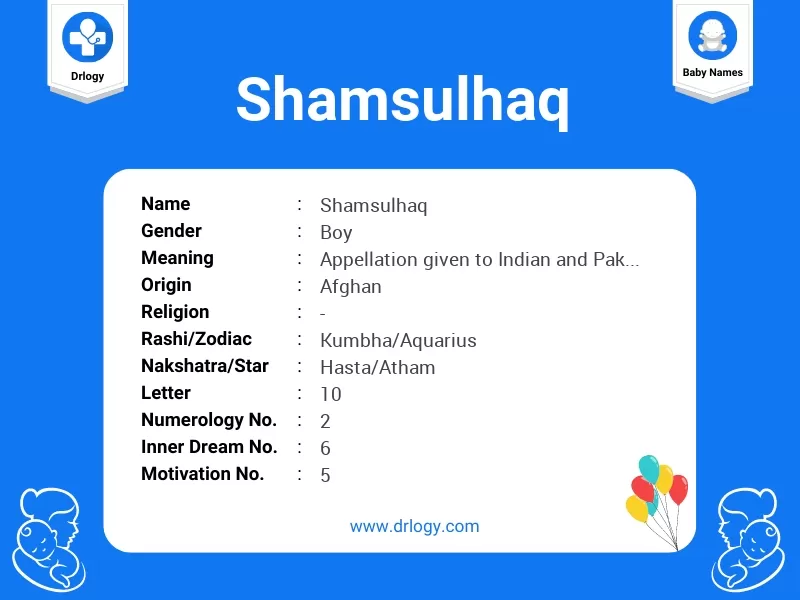 Shamsulhaq Name Meaning