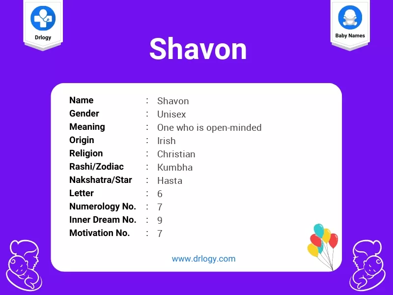 Shavon Name Meaning