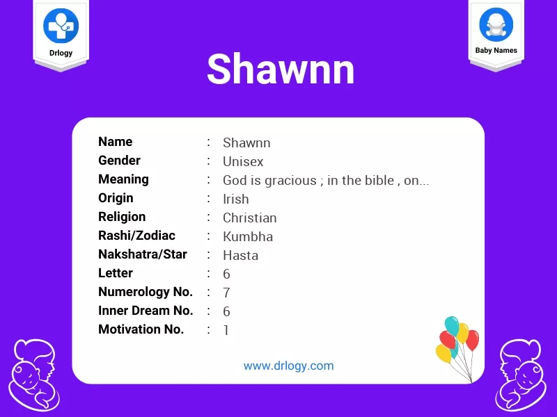 Shawnn Name Meaning
