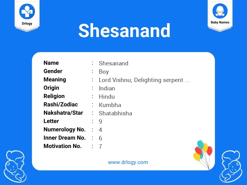 Shesanand Name Meaning