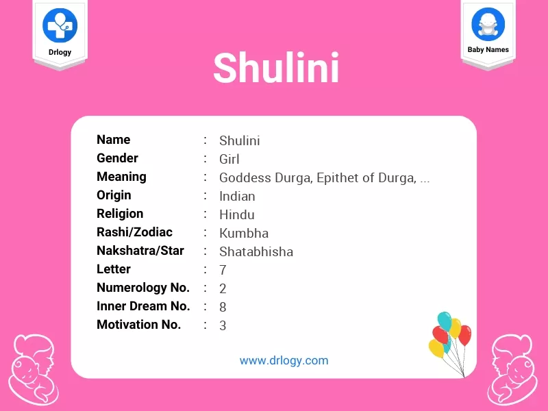 Shulini Name Meaning