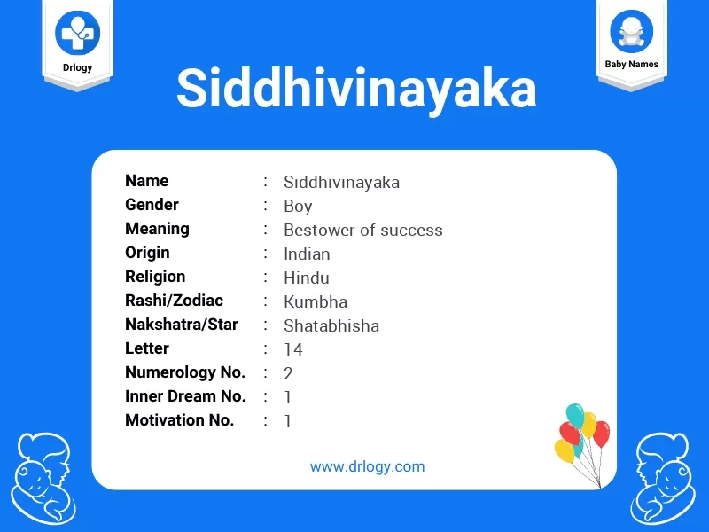Siddhivinayaka Name Meaning