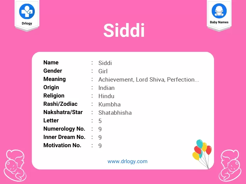 Siddi Name Meaning