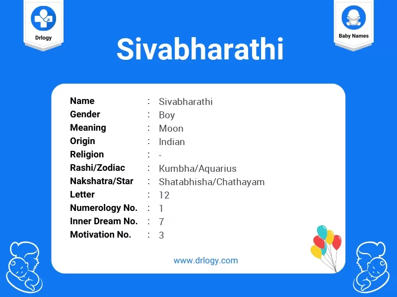 Sivabharathi Name Meaning
