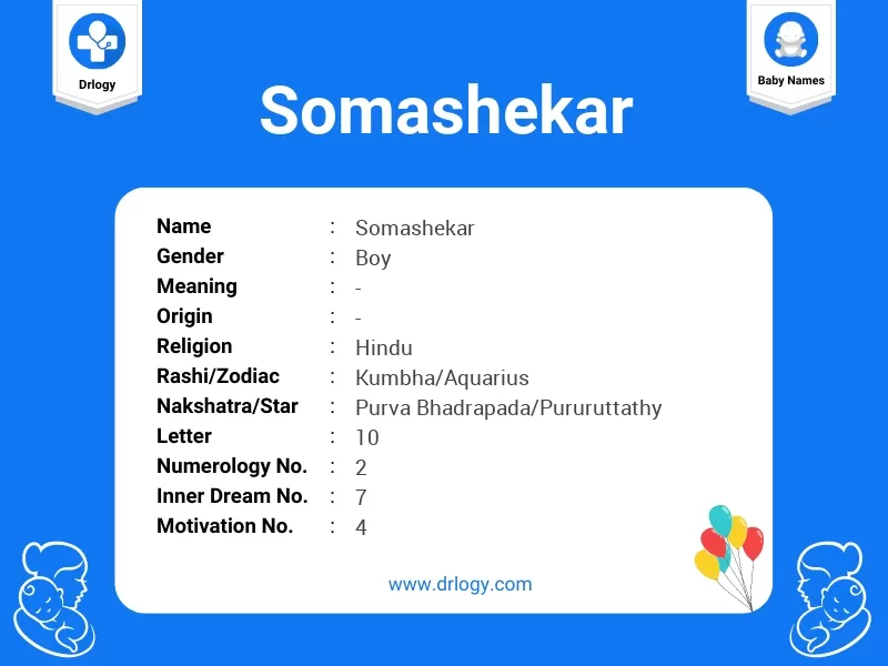 Somashekar Name Meaning