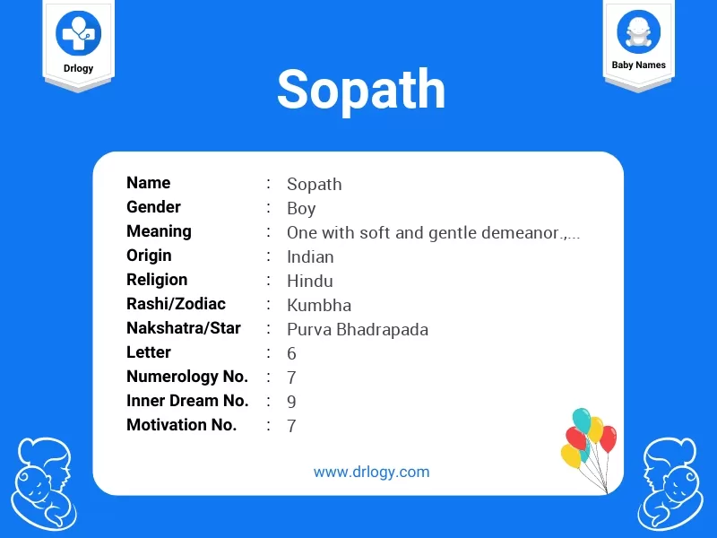 Sopath Name Meaning