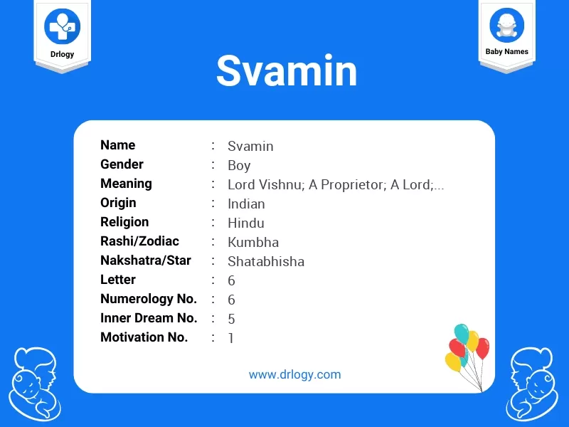 Svamin Name Meaning