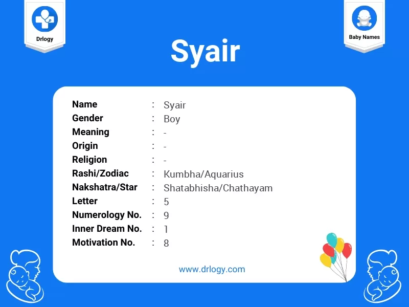 Syair Name Meaning
